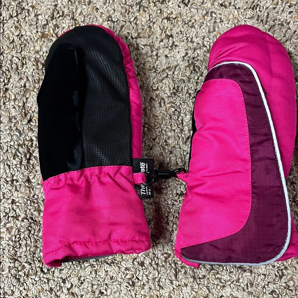3M Thinsulate Pink and Patterned Kids Mittens